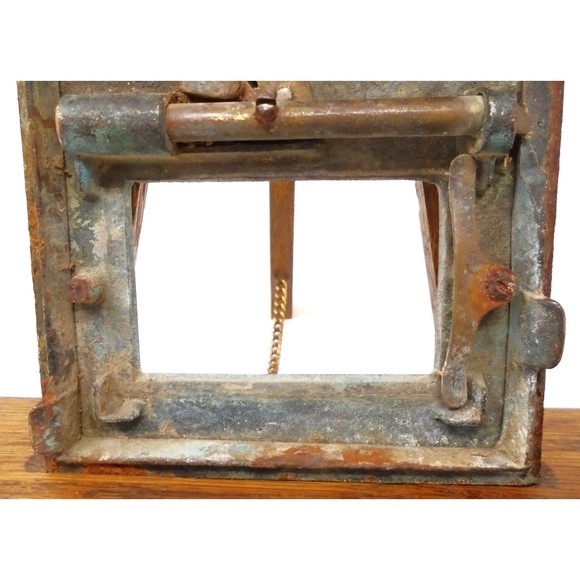 Vintage 1900's Antique Brass US Post Office Mailbox Door - Picture 5 of 8